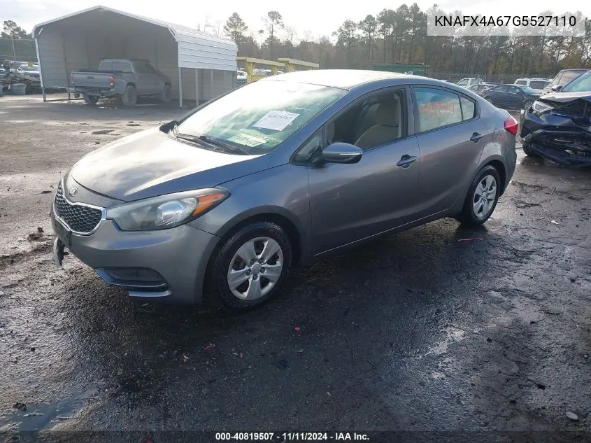 2016 Kia Forte Lx VIN: KNAFX4A67G5527110 Lot: 40819507