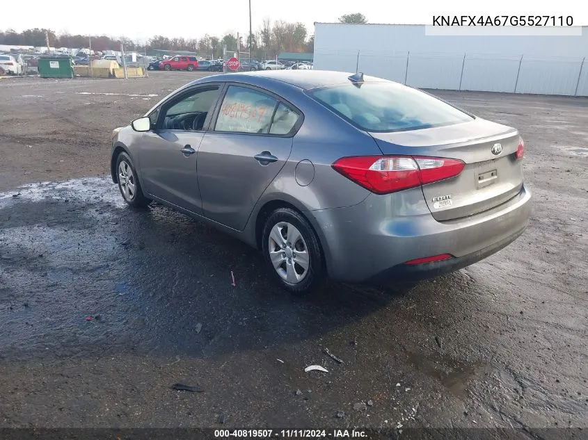 2016 Kia Forte Lx VIN: KNAFX4A67G5527110 Lot: 40819507