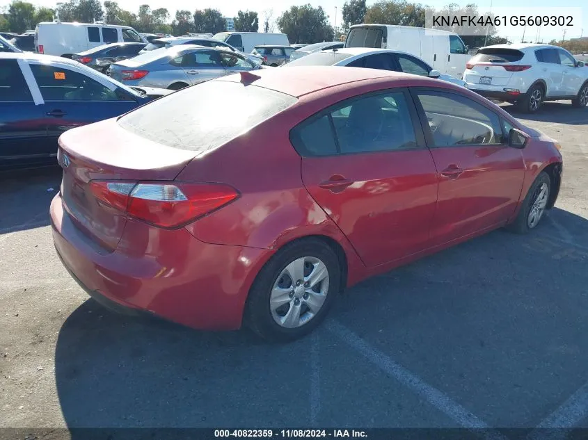 2016 Kia Forte Lx VIN: KNAFK4A61G5609302 Lot: 40822359