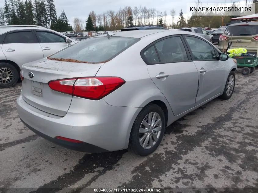 2016 Kia Forte Lx VIN: KNAFX4A62G5604109 Lot: 40857717