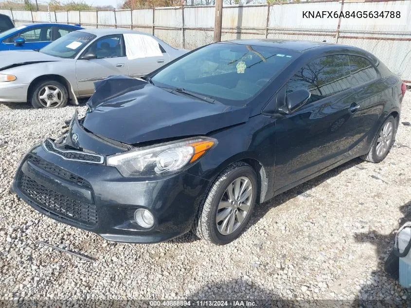 2016 Kia Forte Koup Ex VIN: KNAFX6A84G5634788 Lot: 40858894