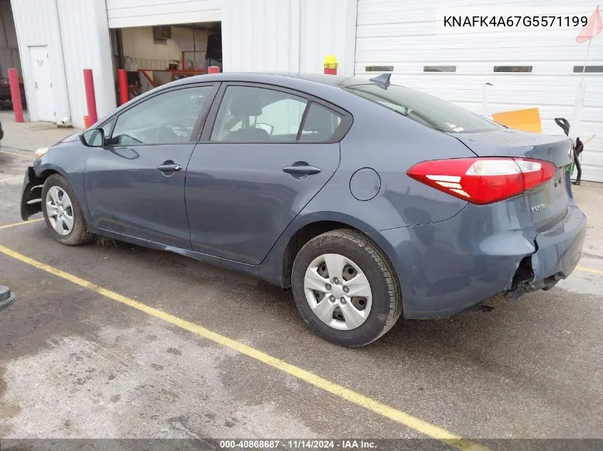 2016 Kia Forte Lx VIN: KNAFK4A67G5571199 Lot: 40868687