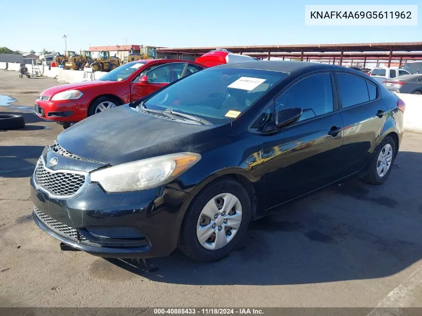 2016 Kia Forte Lx VIN: KNAFK4A69G5611962 Lot: 40885433