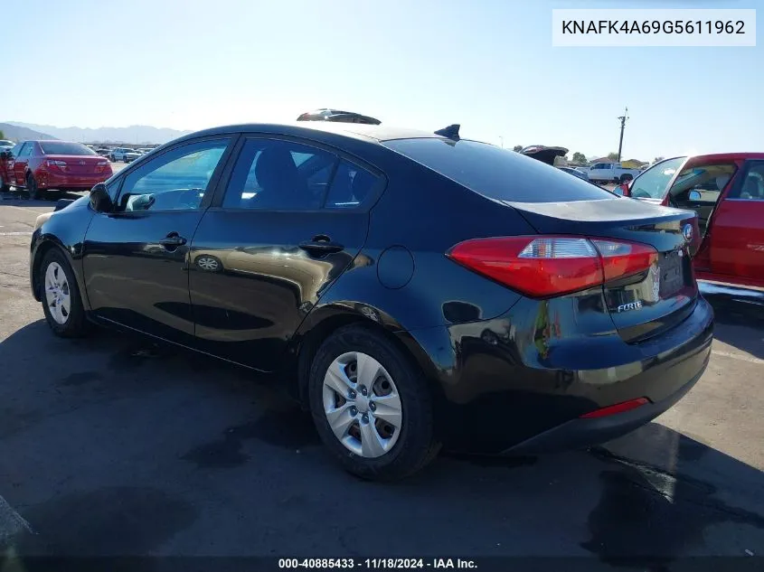 2016 Kia Forte Lx VIN: KNAFK4A69G5611962 Lot: 40885433