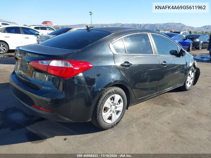 2016 Kia Forte Lx VIN: KNAFK4A69G5611962 Lot: 40885433