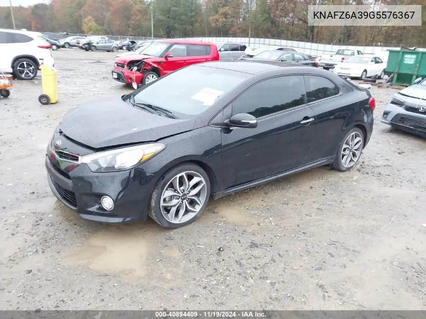 2016 Kia Forte Koup Sx VIN: KNAFZ6A39G5576367 Lot: 40894409