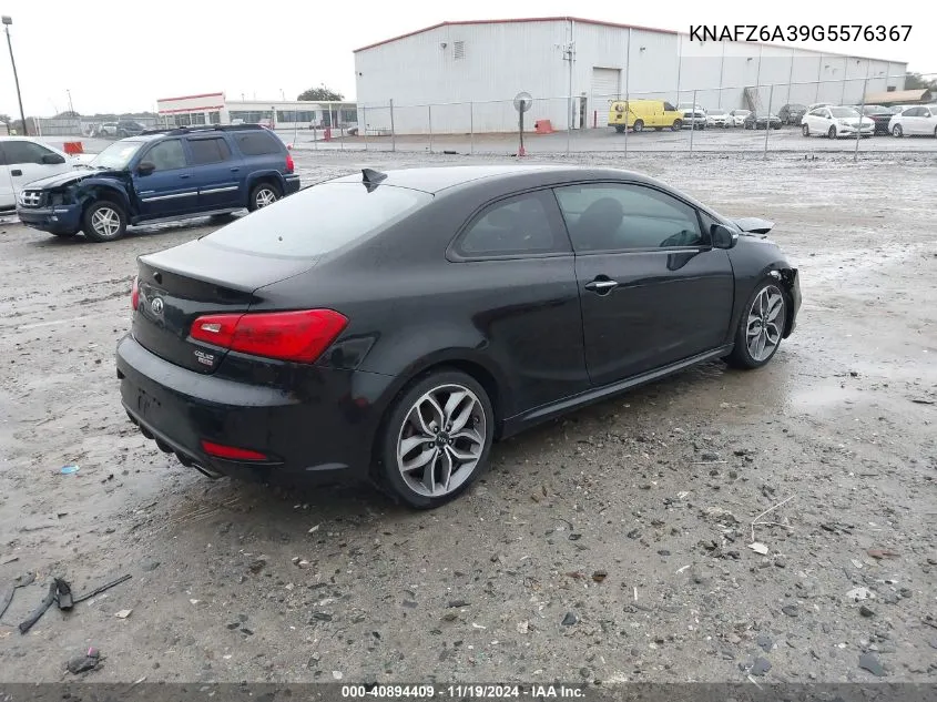 2016 Kia Forte Koup Sx VIN: KNAFZ6A39G5576367 Lot: 40894409