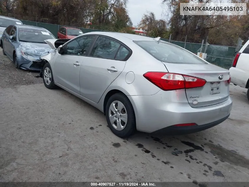 2016 Kia Forte Lx VIN: KNAFK4A64G5495103 Lot: 40907527