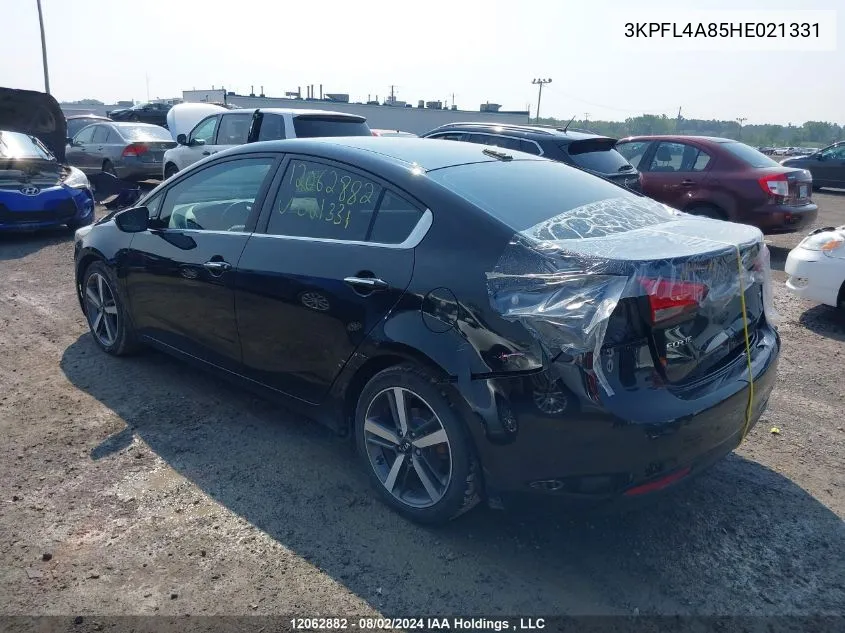 2017 Kia Forte VIN: 3KPFL4A85HE021331 Lot: 12062882