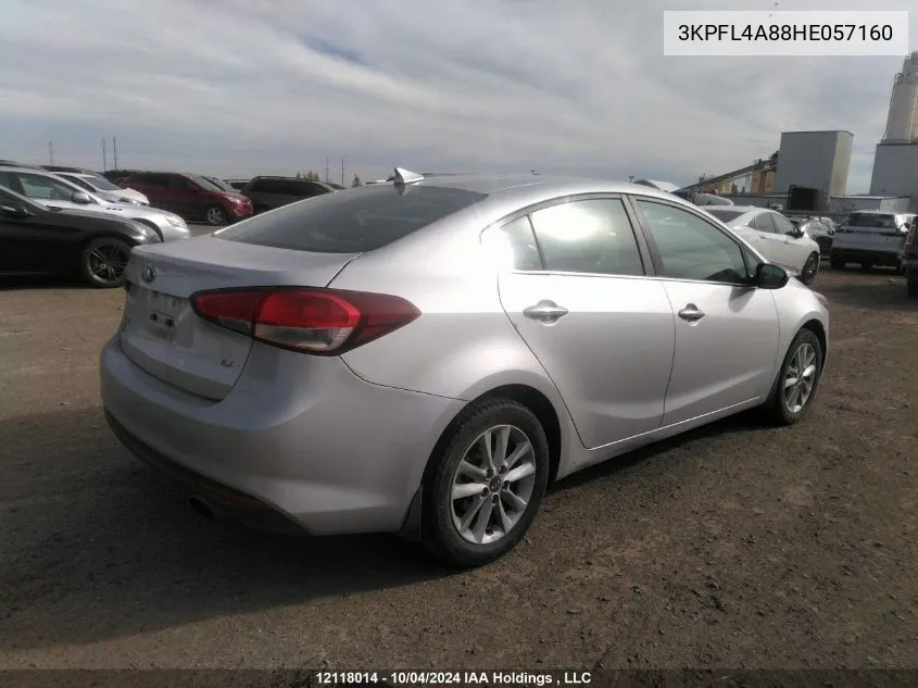 2017 Kia Forte Ex VIN: 3KPFL4A88HE057160 Lot: 12118014