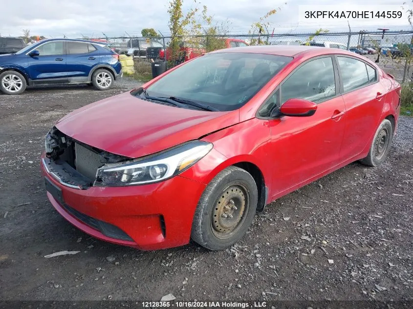 2017 Kia Forte VIN: 3KPFK4A70HE144559 Lot: 12128365