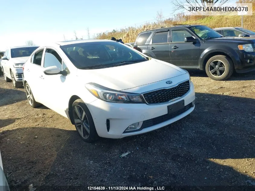 2017 Kia Forte VIN: 3KPFL4A80HE006378 Lot: 12154639