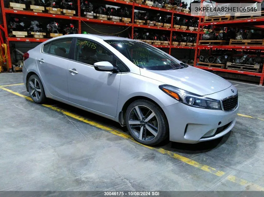 2017 Kia Forte Ex VIN: 3KPFL4A82HE106546 Lot: 30046175