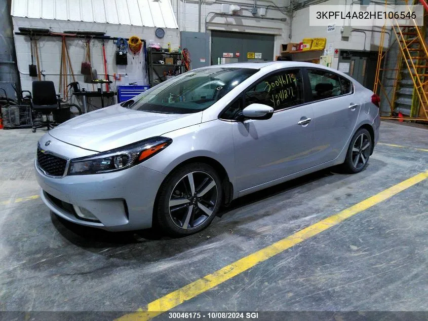 2017 Kia Forte Ex VIN: 3KPFL4A82HE106546 Lot: 30046175