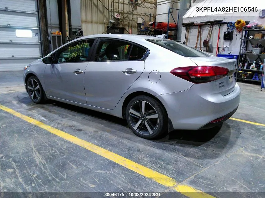 2017 Kia Forte Ex VIN: 3KPFL4A82HE106546 Lot: 30046175