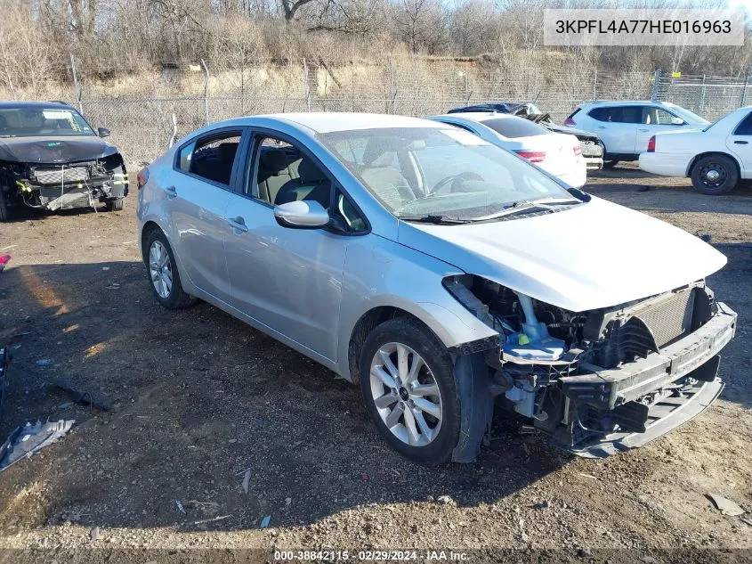 2017 Kia Forte Lx VIN: 3KPFL4A77HE016963 Lot: 38842115