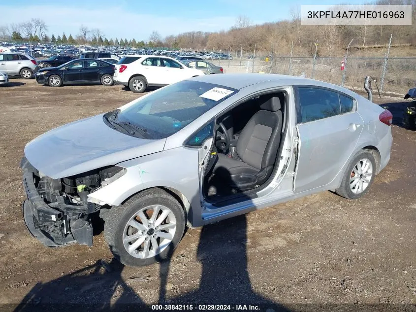 2017 Kia Forte Lx VIN: 3KPFL4A77HE016963 Lot: 38842115