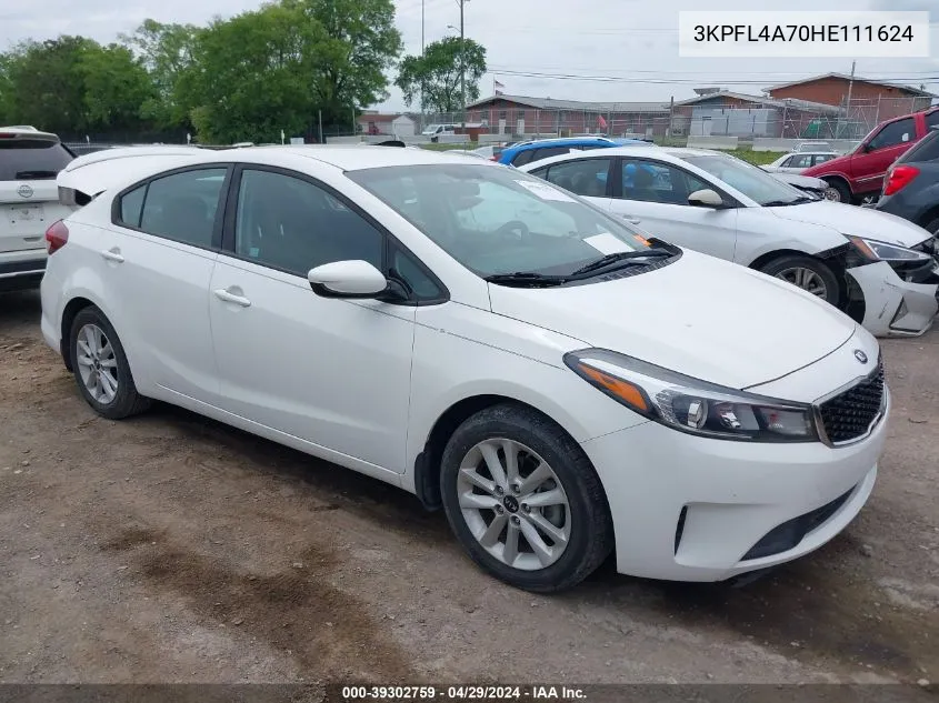 3KPFL4A70HE111624 2017 Kia Forte S