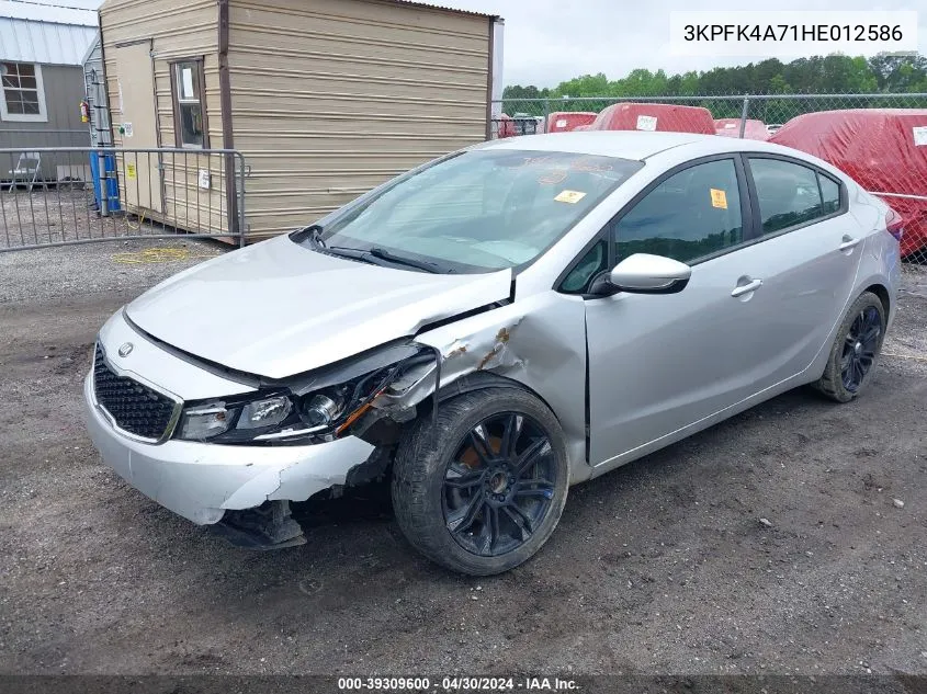 2017 Kia Forte Lx VIN: 3KPFK4A71HE012586 Lot: 39309600