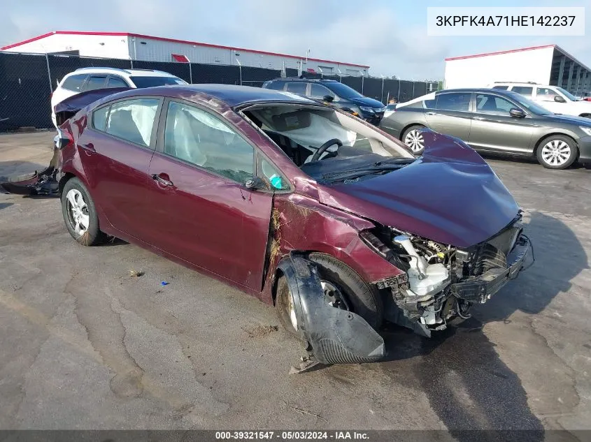 3KPFK4A71HE142237 2017 Kia Forte Lx