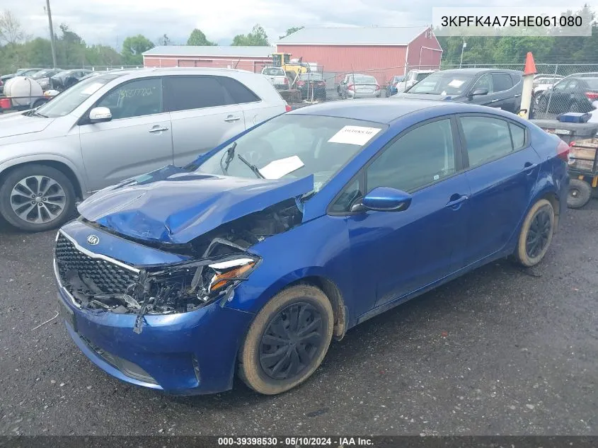 2017 Kia Forte Lx VIN: 3KPFK4A75HE061080 Lot: 39398530