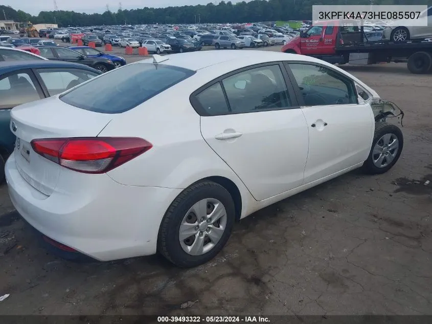 3KPFK4A73HE085507 2017 Kia Forte Lx