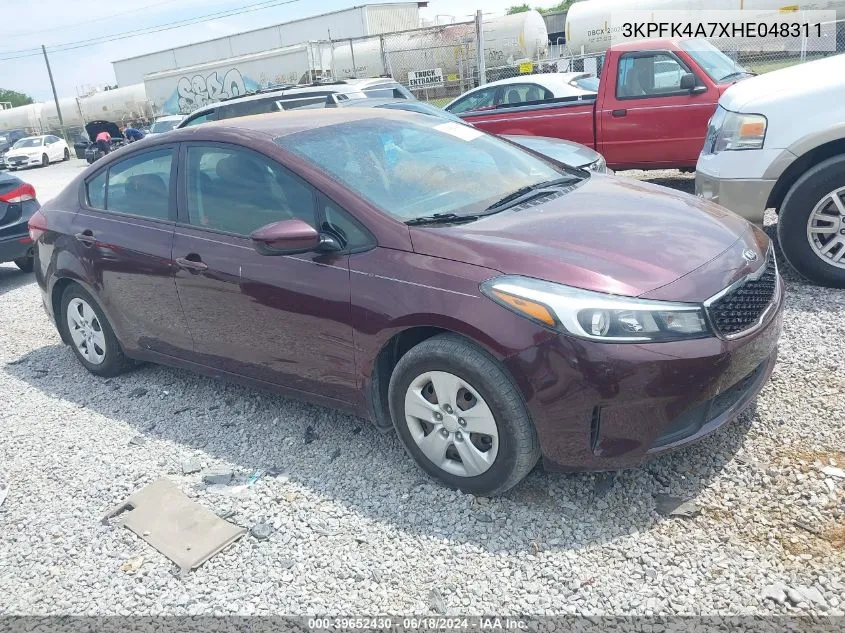 2017 Kia Forte Lx VIN: 3KPFK4A7XHE048311 Lot: 39652430