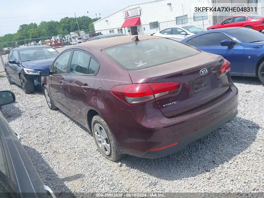 3KPFK4A7XHE048311 2017 Kia Forte Lx