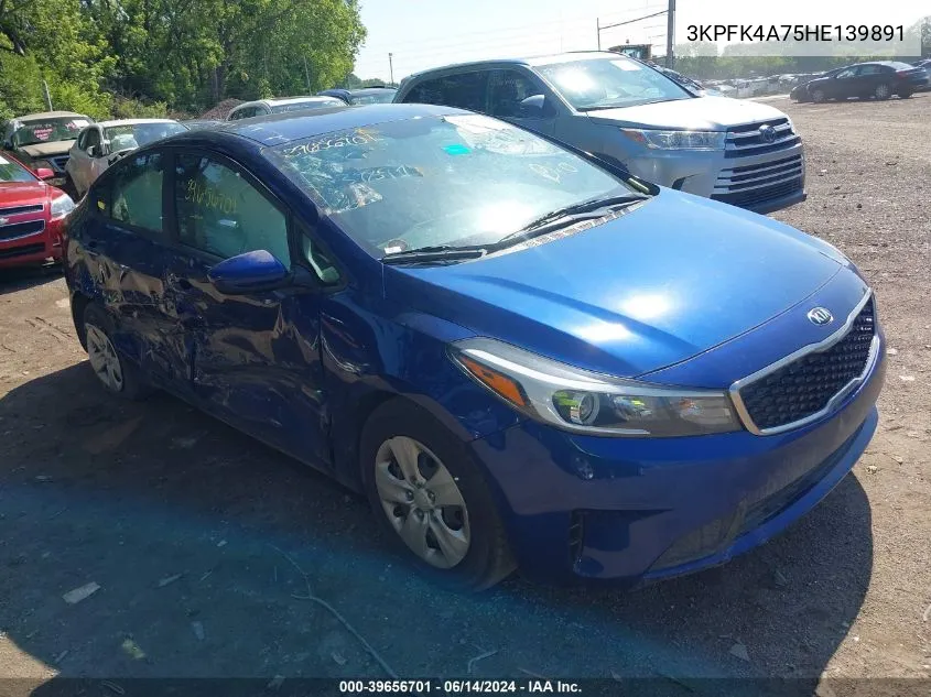 3KPFK4A75HE139891 2017 Kia Forte Lx