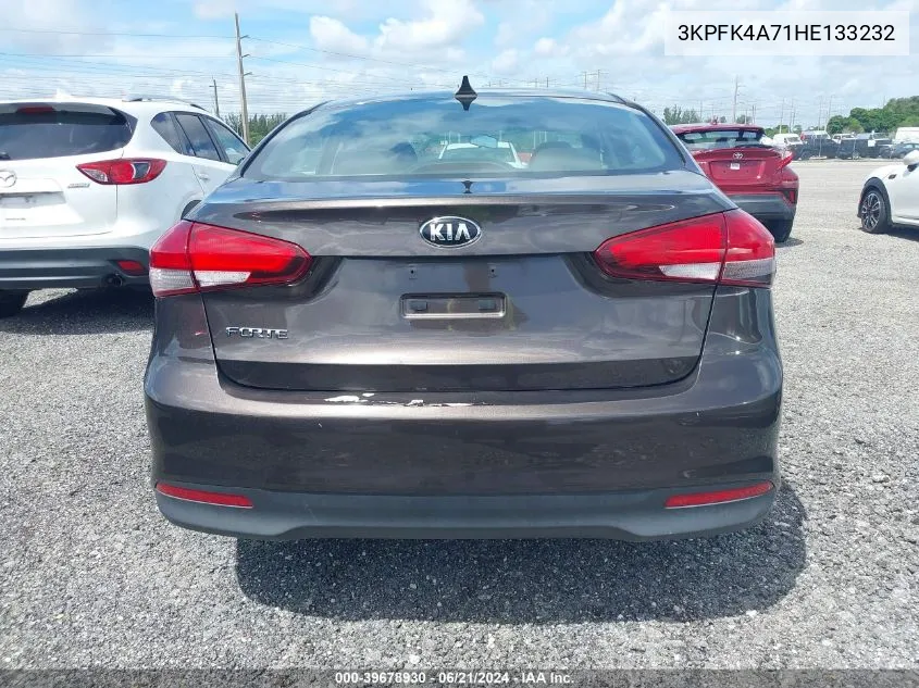 2017 Kia Forte Lx VIN: 3KPFK4A71HE133232 Lot: 39678930