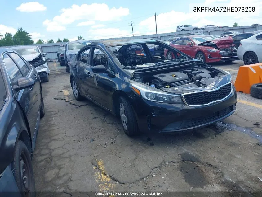 3KPFK4A72HE078208 2017 Kia Forte Lx