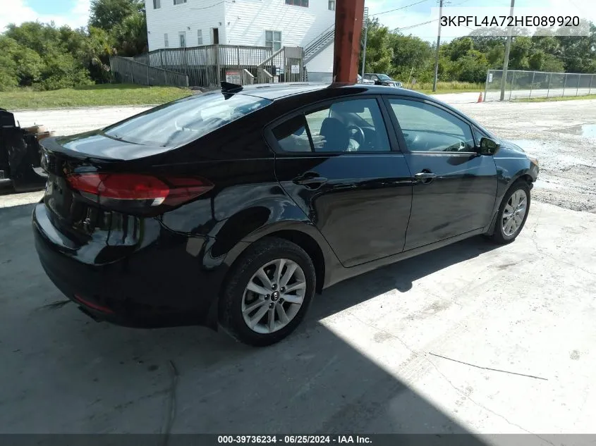 3KPFL4A72HE089920 2017 Kia Forte S