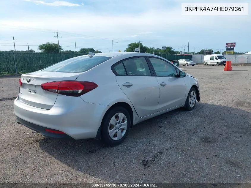 2017 Kia Forte Lx VIN: 3KPFK4A74HE079361 Lot: 39745138