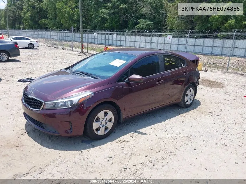 2017 Kia Forte Lx VIN: 3KPFK4A76HE074856 Lot: 39747564