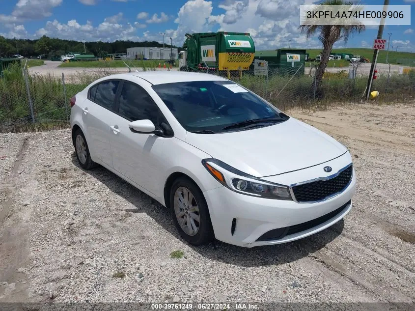 2017 Kia Forte Lx VIN: 3KPFL4A74HE009906 Lot: 39761249