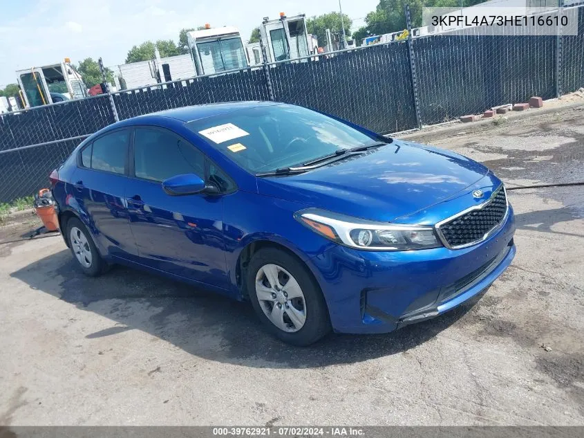 3KPFL4A73HE116610 2017 Kia Forte Lx