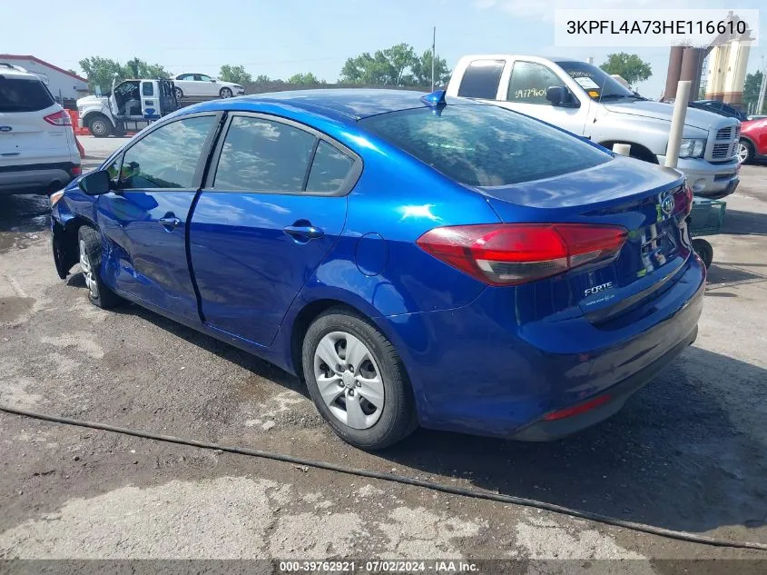 3KPFL4A73HE116610 2017 Kia Forte Lx