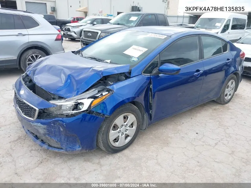 3KPFK4A78HE135835 2017 Kia Forte Lx