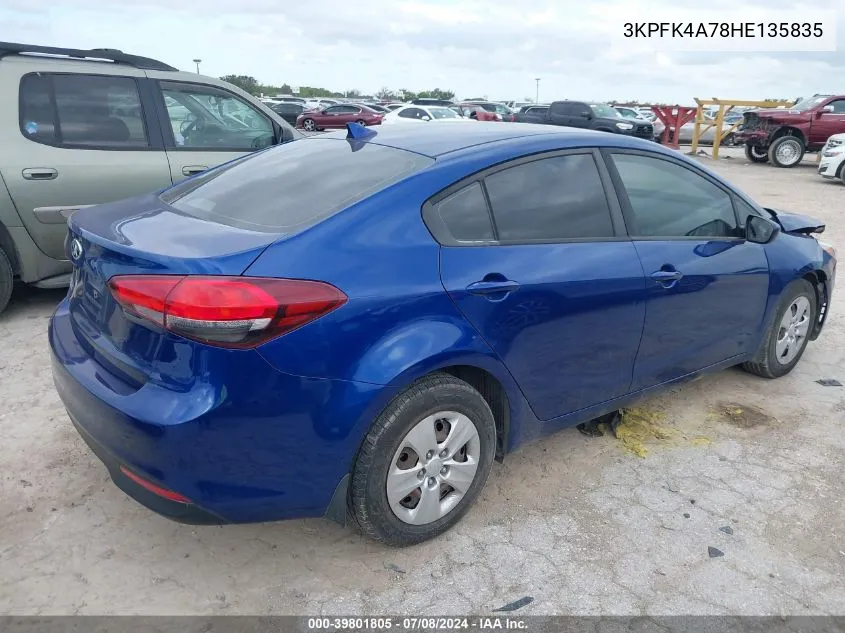 3KPFK4A78HE135835 2017 Kia Forte Lx