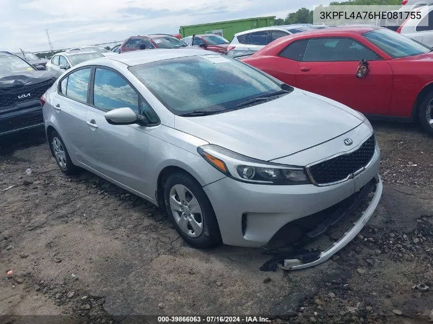 2017 Kia Forte Lx VIN: 3KPFL4A76HE081755 Lot: 39866063