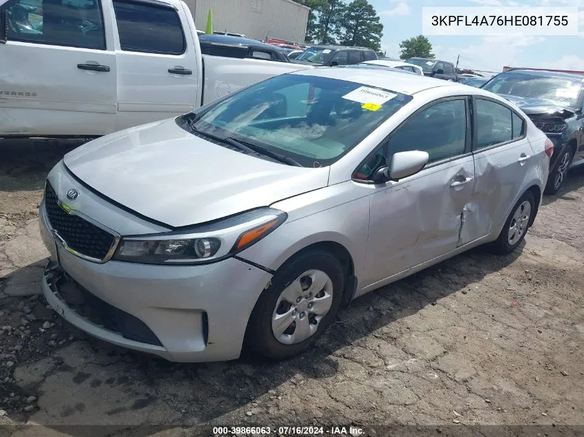 2017 Kia Forte Lx VIN: 3KPFL4A76HE081755 Lot: 39866063