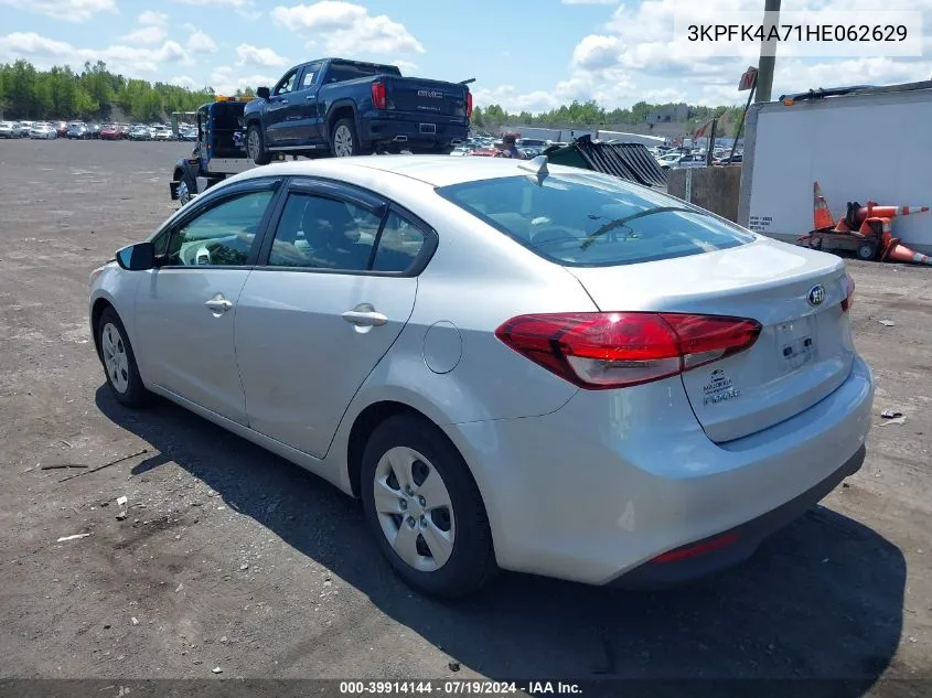 2017 Kia Forte Lx VIN: 3KPFK4A71HE062629 Lot: 39914144