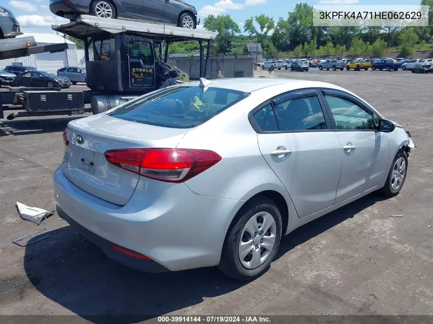 2017 Kia Forte Lx VIN: 3KPFK4A71HE062629 Lot: 39914144