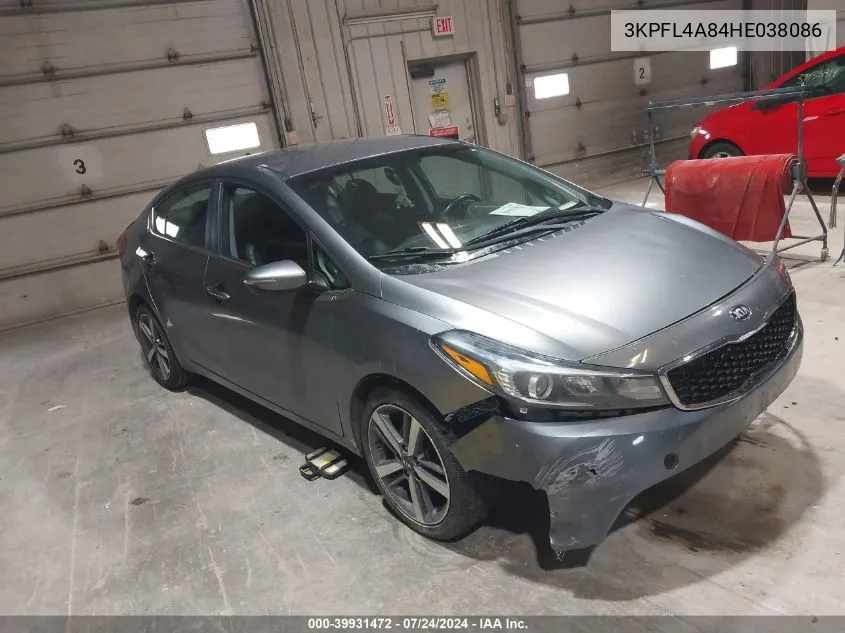 2017 Kia Forte Ex VIN: 3KPFL4A84HE038086 Lot: 39931472