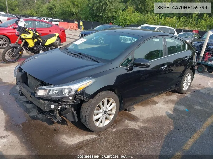 2017 Kia Forte S VIN: 3KPFL4A70HE159799 Lot: 39953199