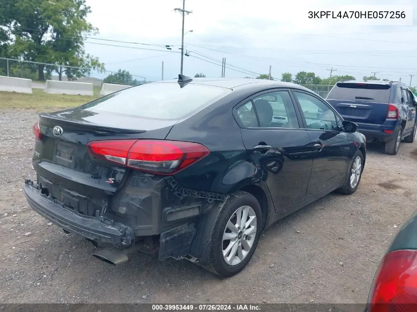 2017 Kia Forte S VIN: 3KPFL4A70HE057256 Lot: 39953449