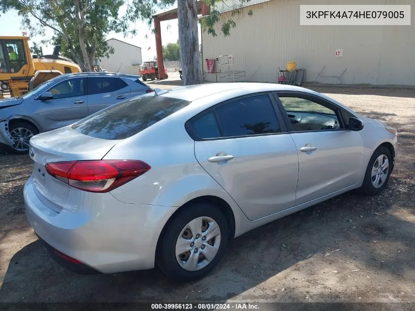 2017 Kia Forte Lx VIN: 3KPFK4A74HE079005 Lot: 39956123