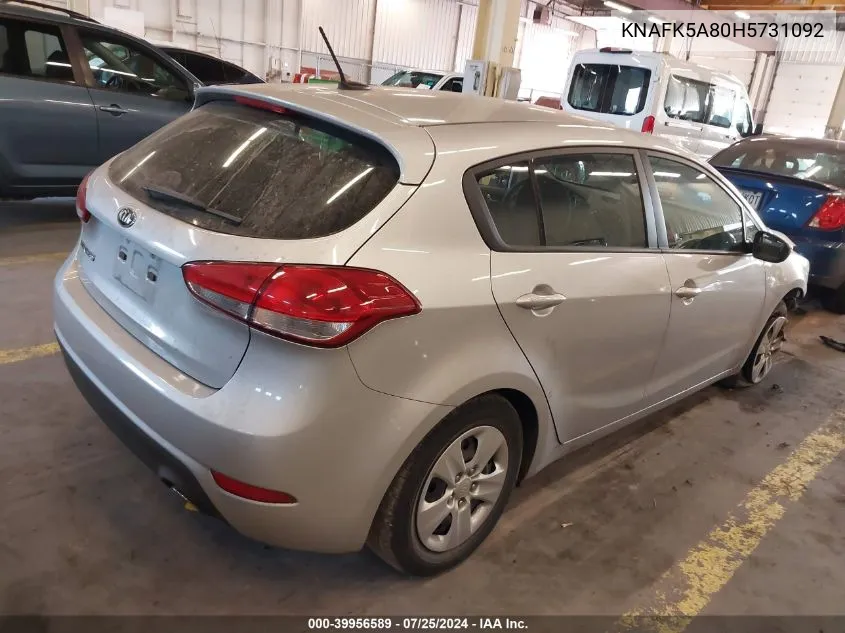 KNAFK5A80H5731092 2017 Kia Forte Lx