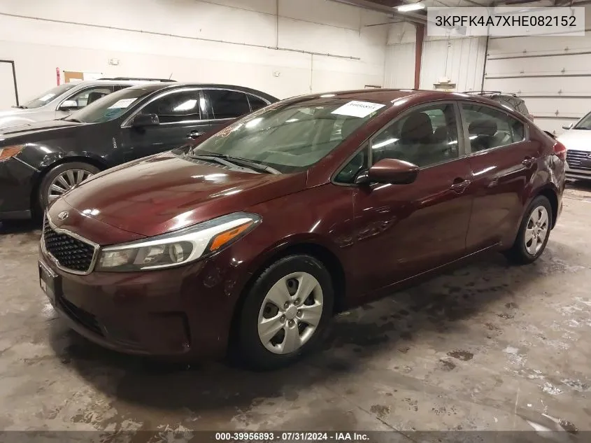 3KPFK4A7XHE082152 2017 Kia Forte Lx