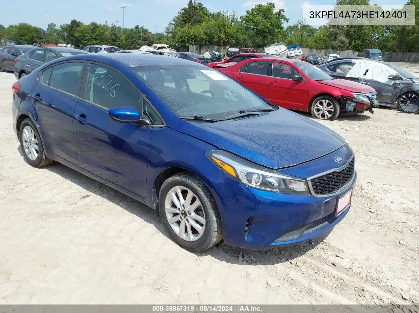 2017 Kia Forte S VIN: 3KPFL4A73HE142401 Lot: 39967319